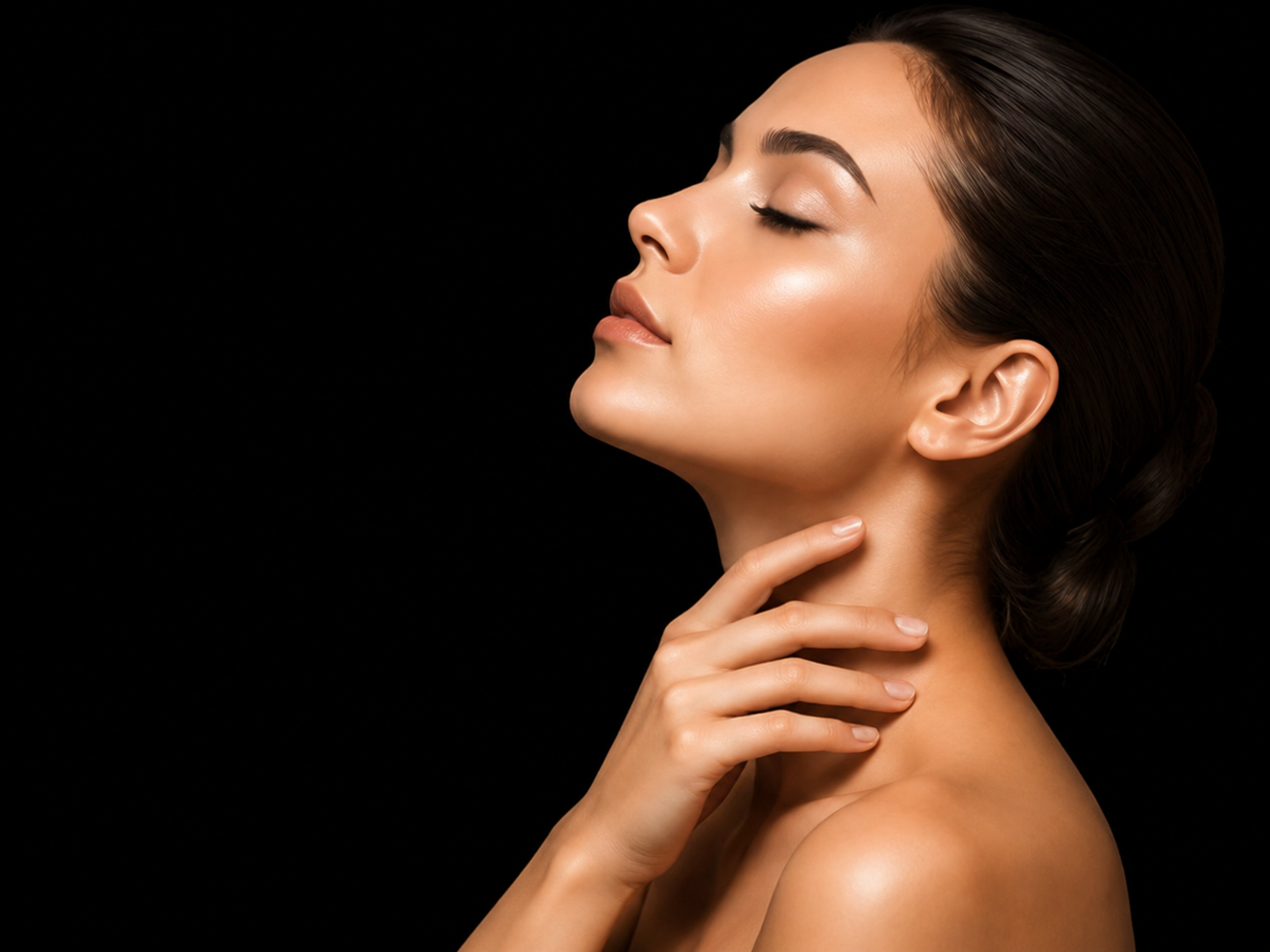 Relaxing facial care image inspired by the provided Smiling Facials design mockup
